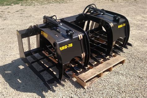 low profile skid steer grapple|skid steer grapple fork attachment.